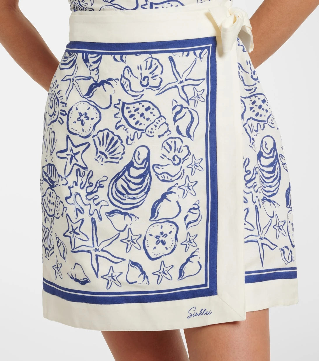 Simkhai - Darbie printed linen-blend minidress