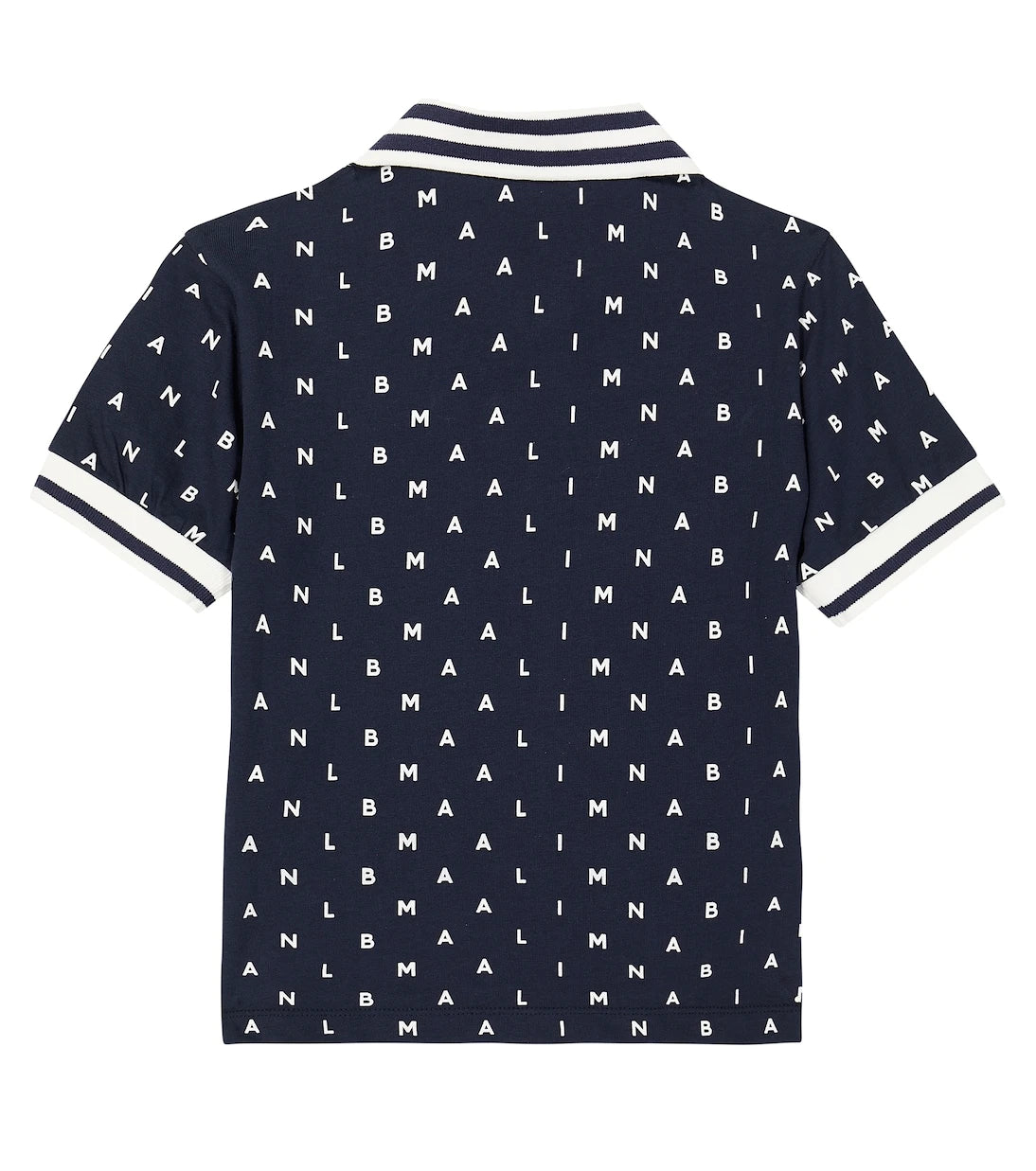 Balmain Kids - Printed cotton polo shirt