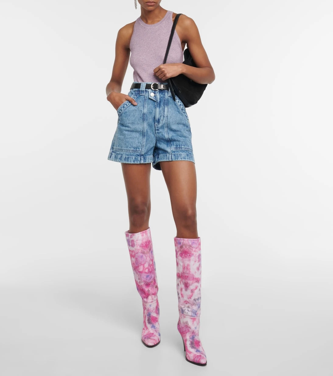 Isabel Marant - Ririo printed leather knee-high boots