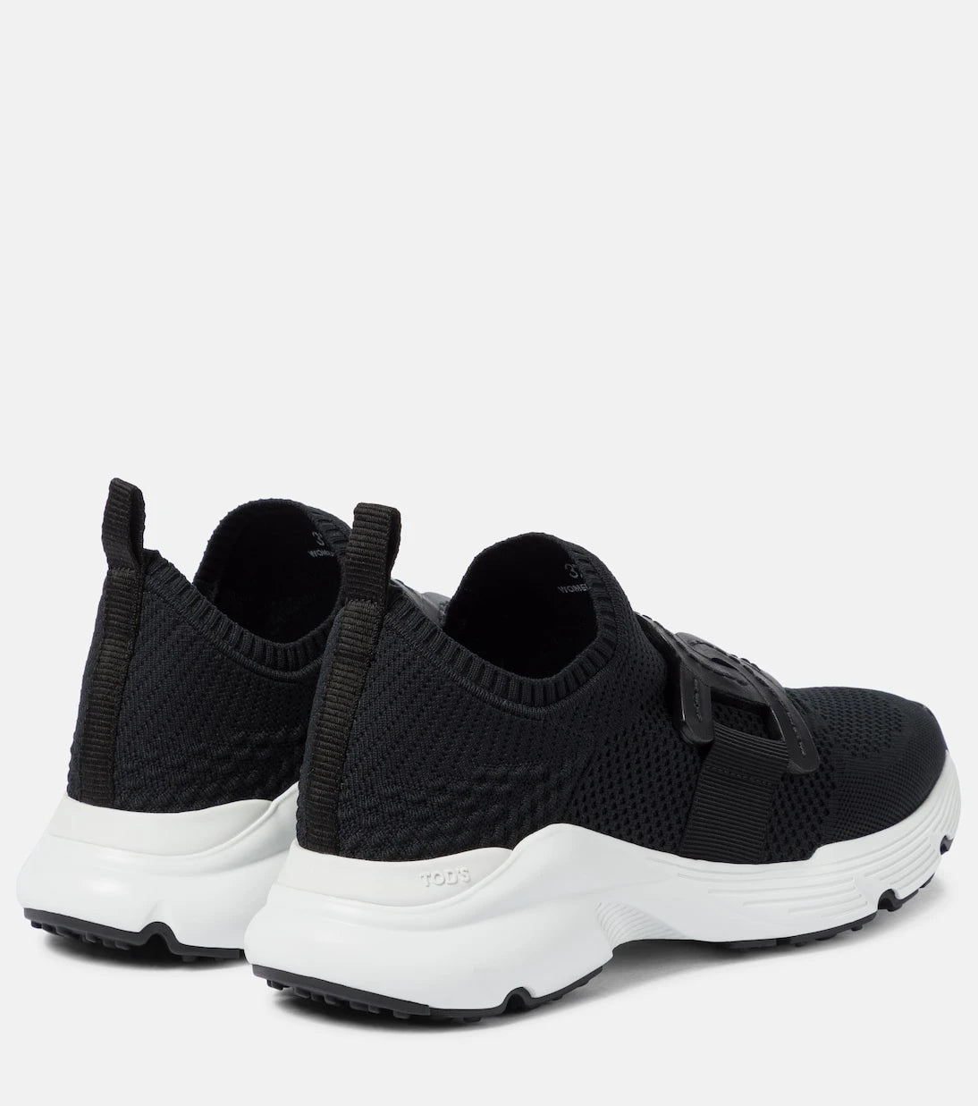 Tod's - Leather-trimmed knit sneakers