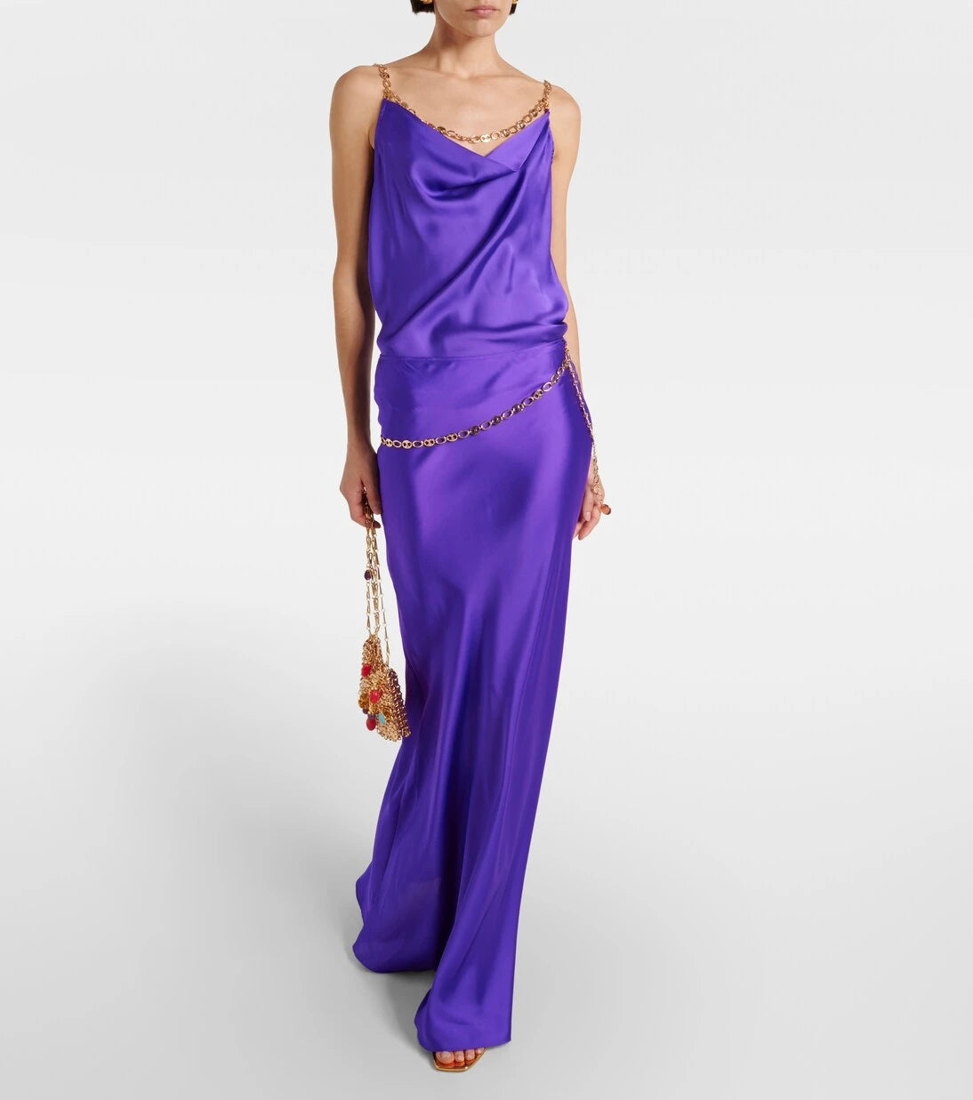 Rabanne - Chain-detail maxi skirt