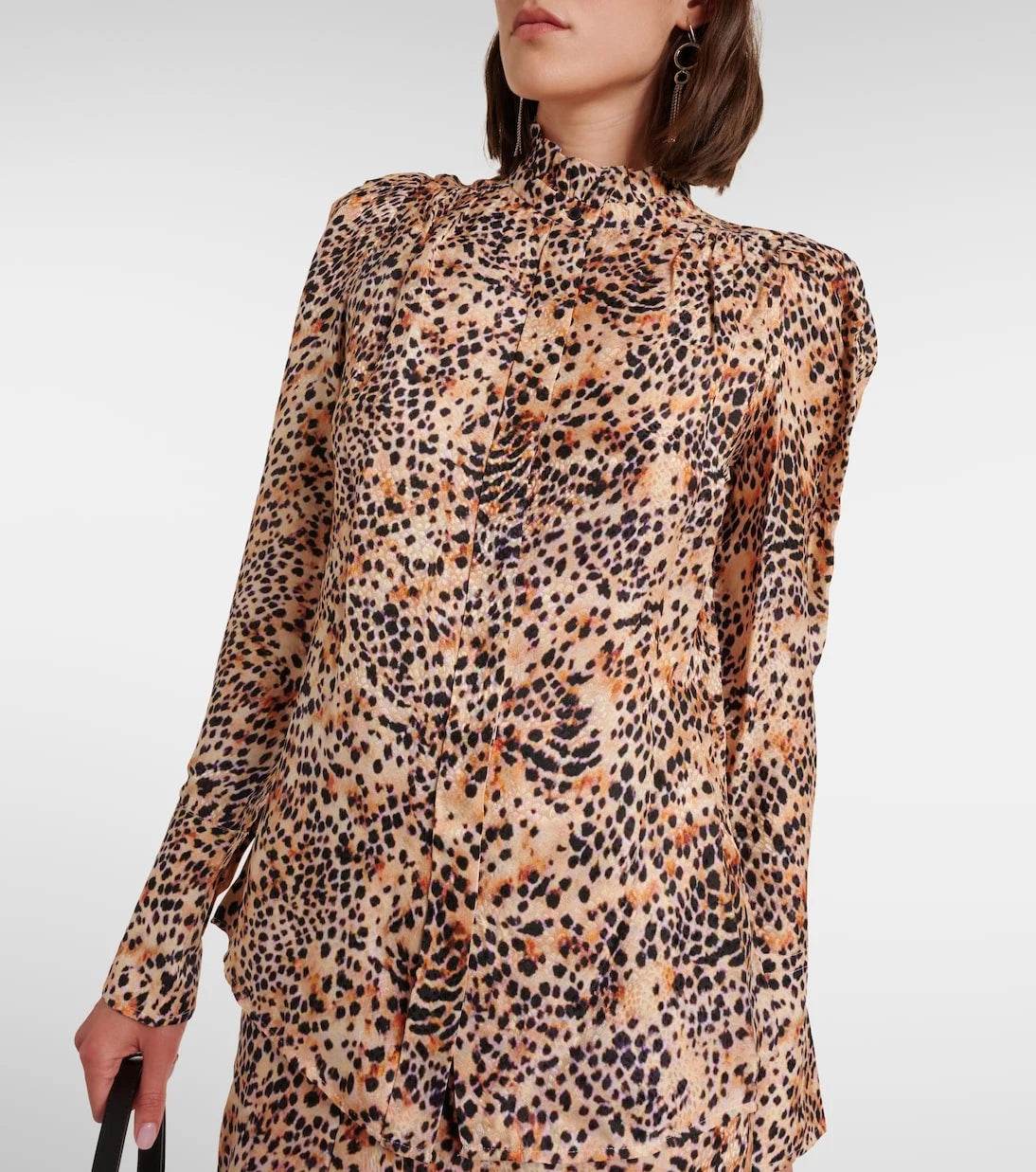 Isabel Marant - Lamia leopard-print ruffled blouse