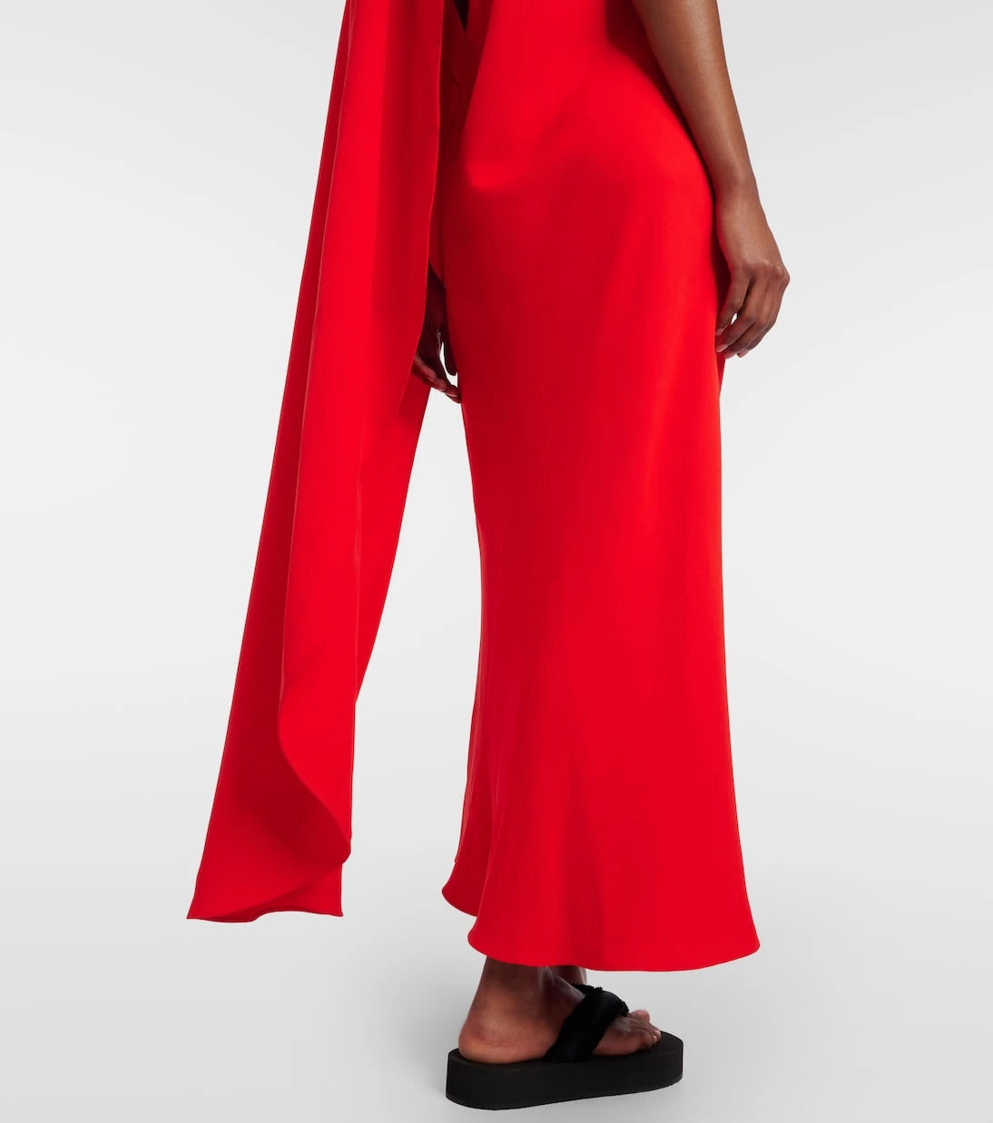 Balenciaga - Open-back caped gown