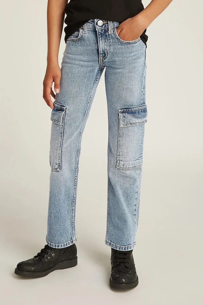 Детски дънки Calvin Klein Jeans MR STRAIGHT