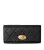 Black Leather Quilted Wallet