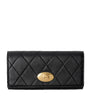 Black Leather Quilted Wallet