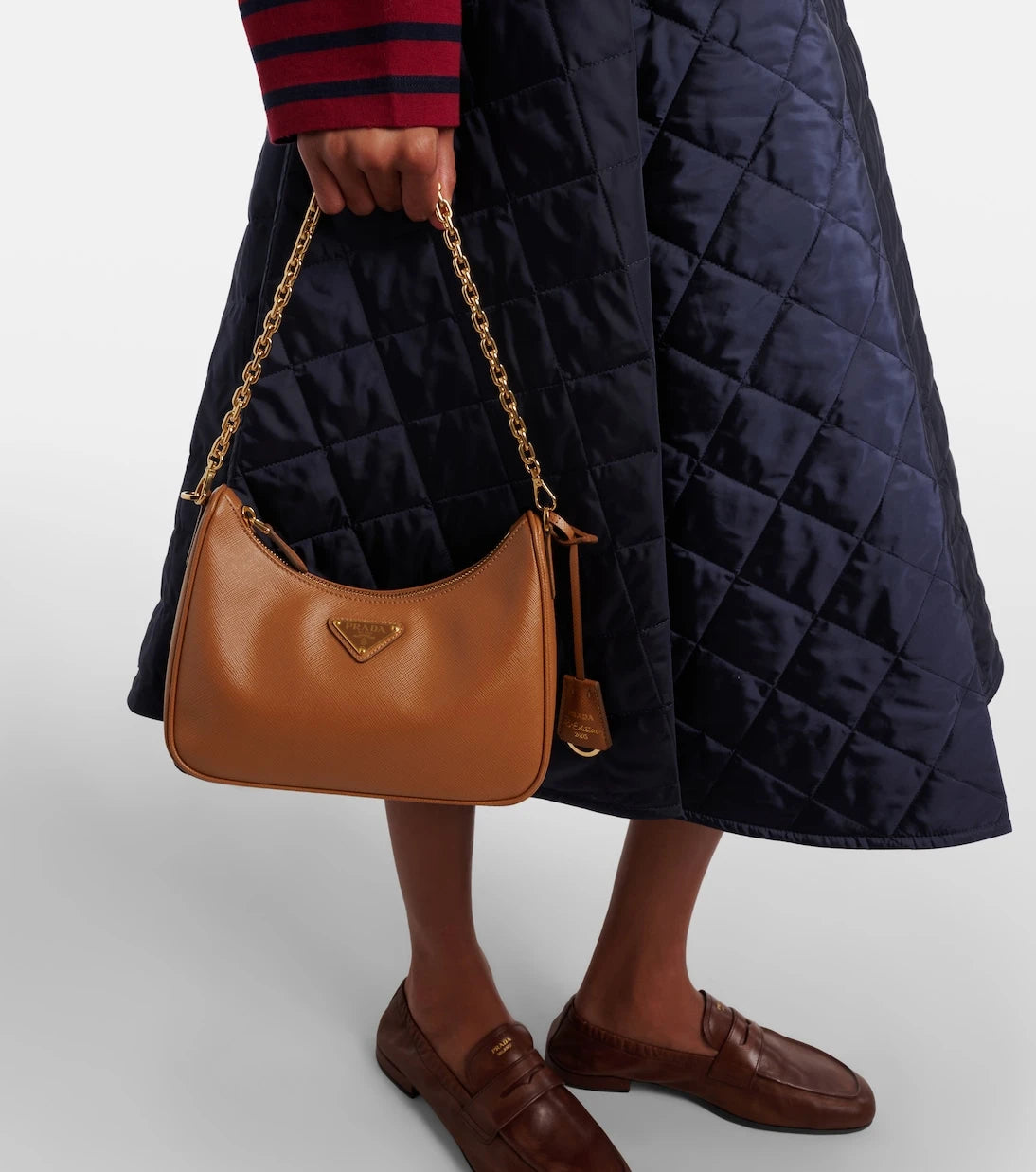 Prada - حقيبة كتف صغيرة Re-Edition 2005 جلدية