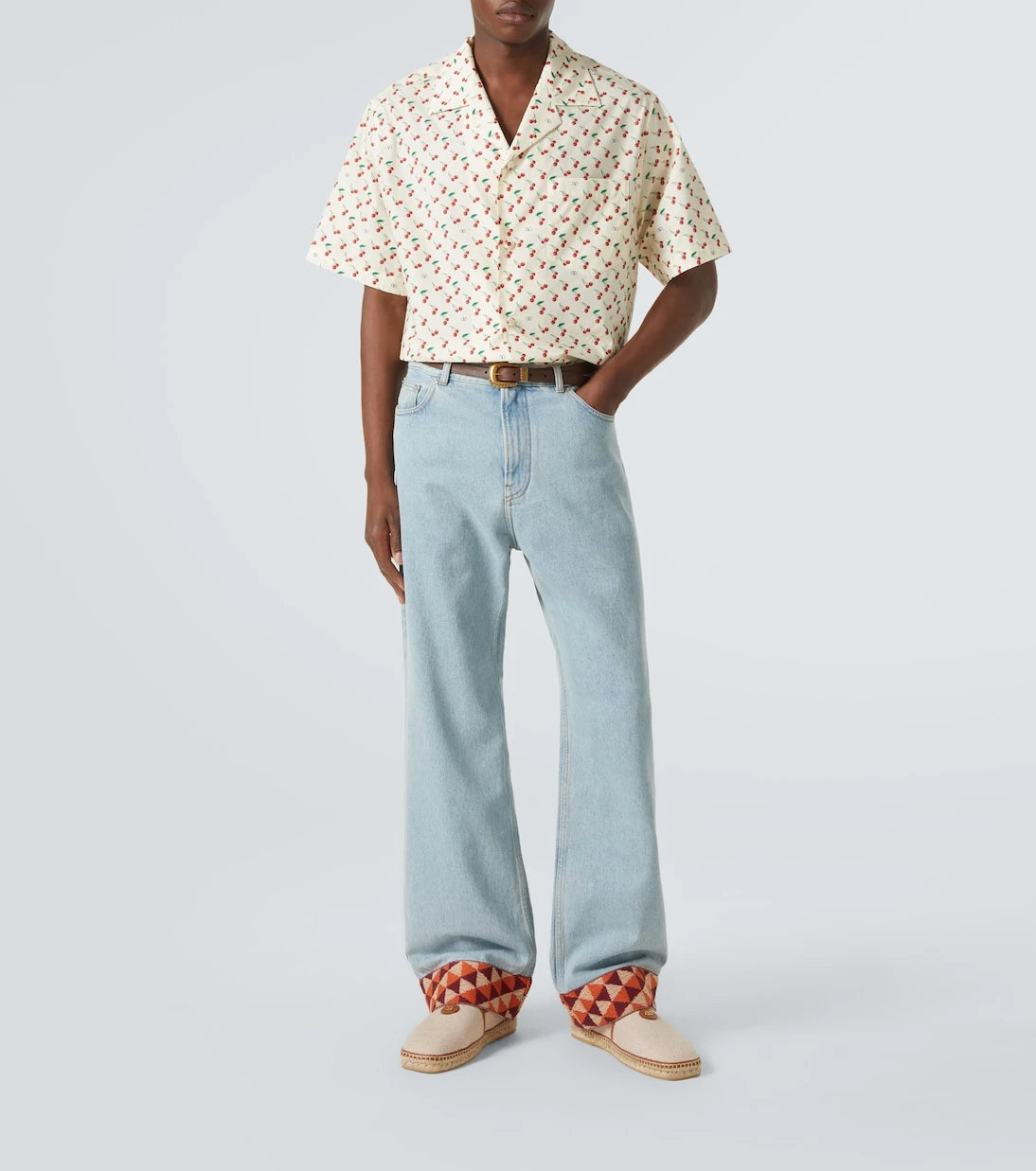 Valentino Garavani - VLogo leather-trimmed canvas espadrilles