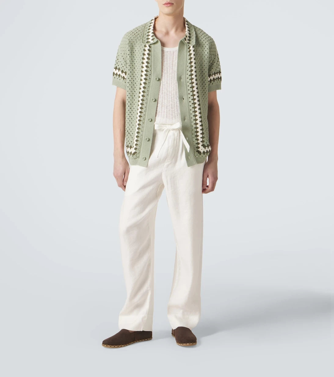 Frescobol Carioca - Luan linen-blend straight pants