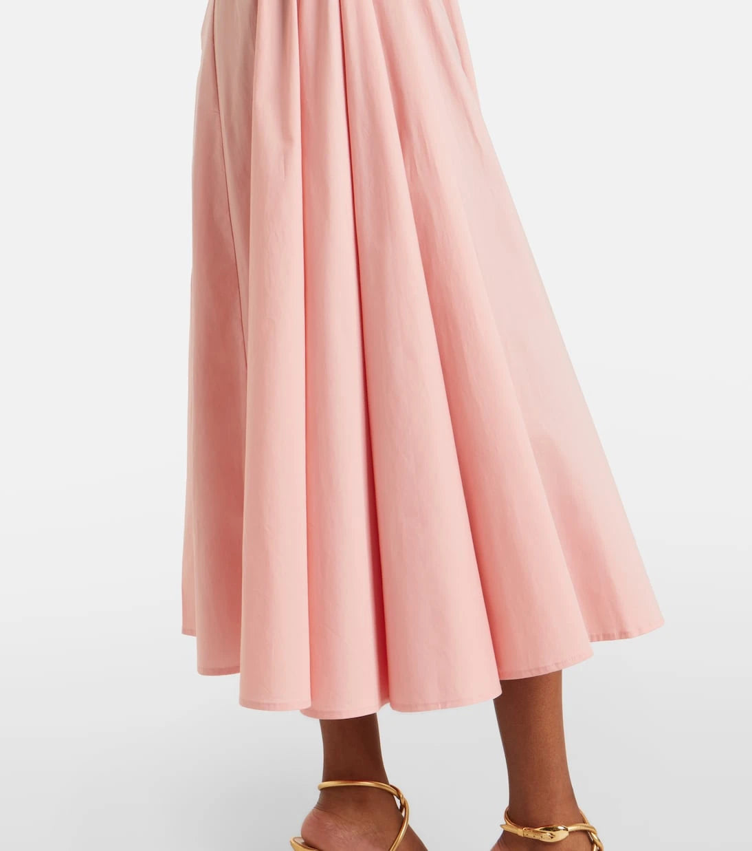 Staud - Gwen cotton poplin midi dress