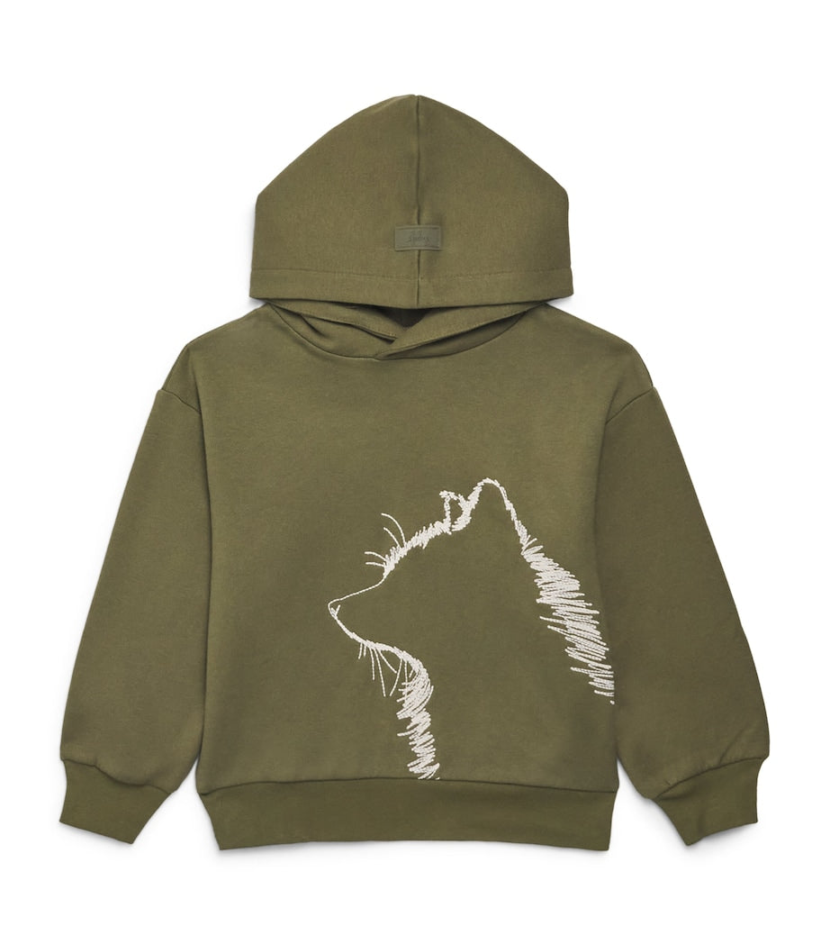 Cotton Embroidered-Detail Hoodie (2-14 Years)