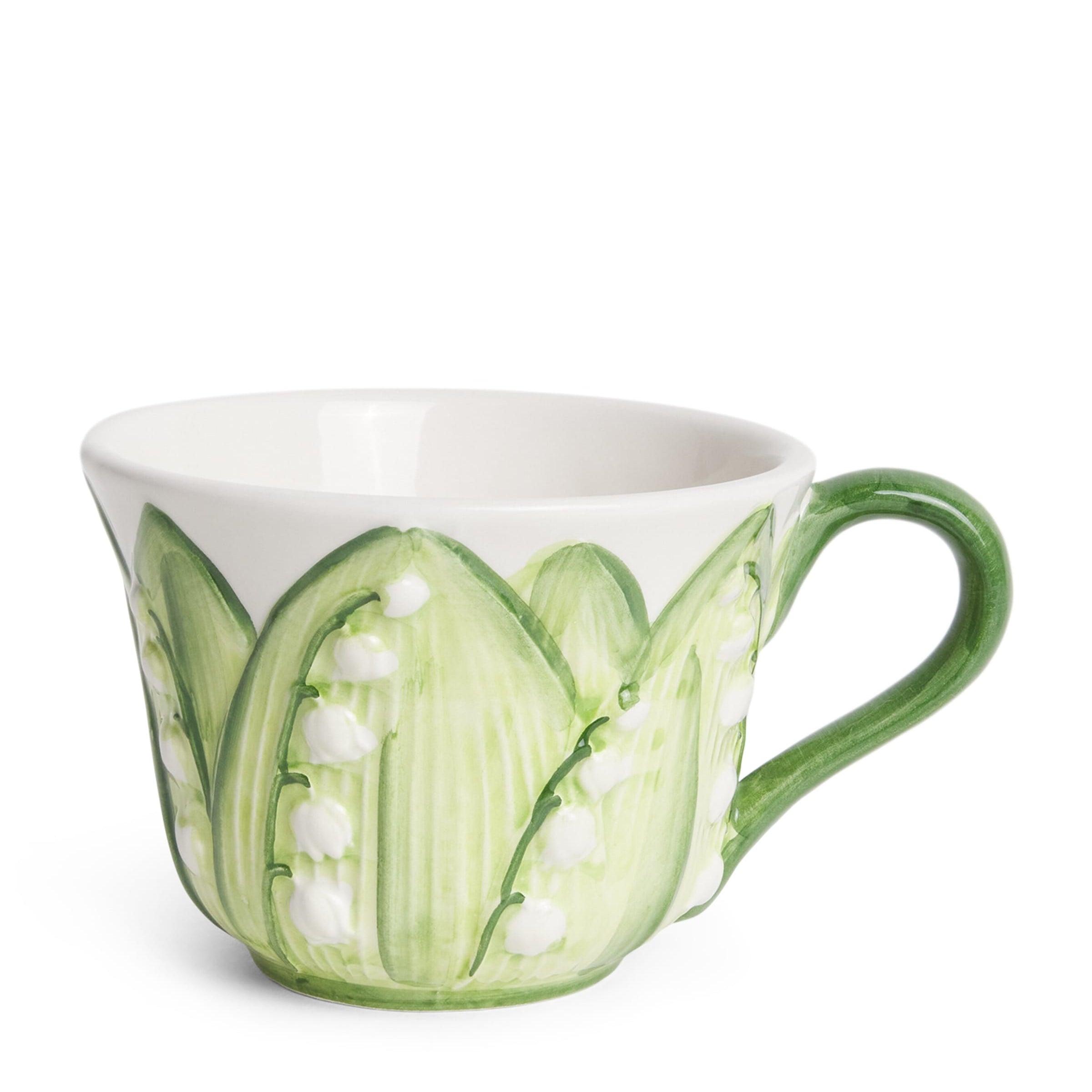 Les-Ottomans Ceramic Lily of the Valley Teacup