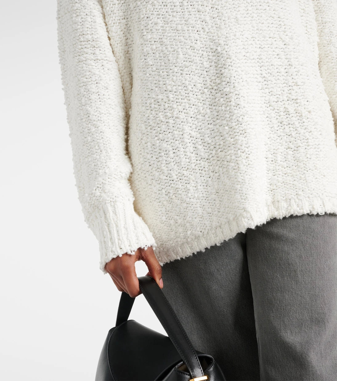 Joseph - Textured cotton-blend polo sweater