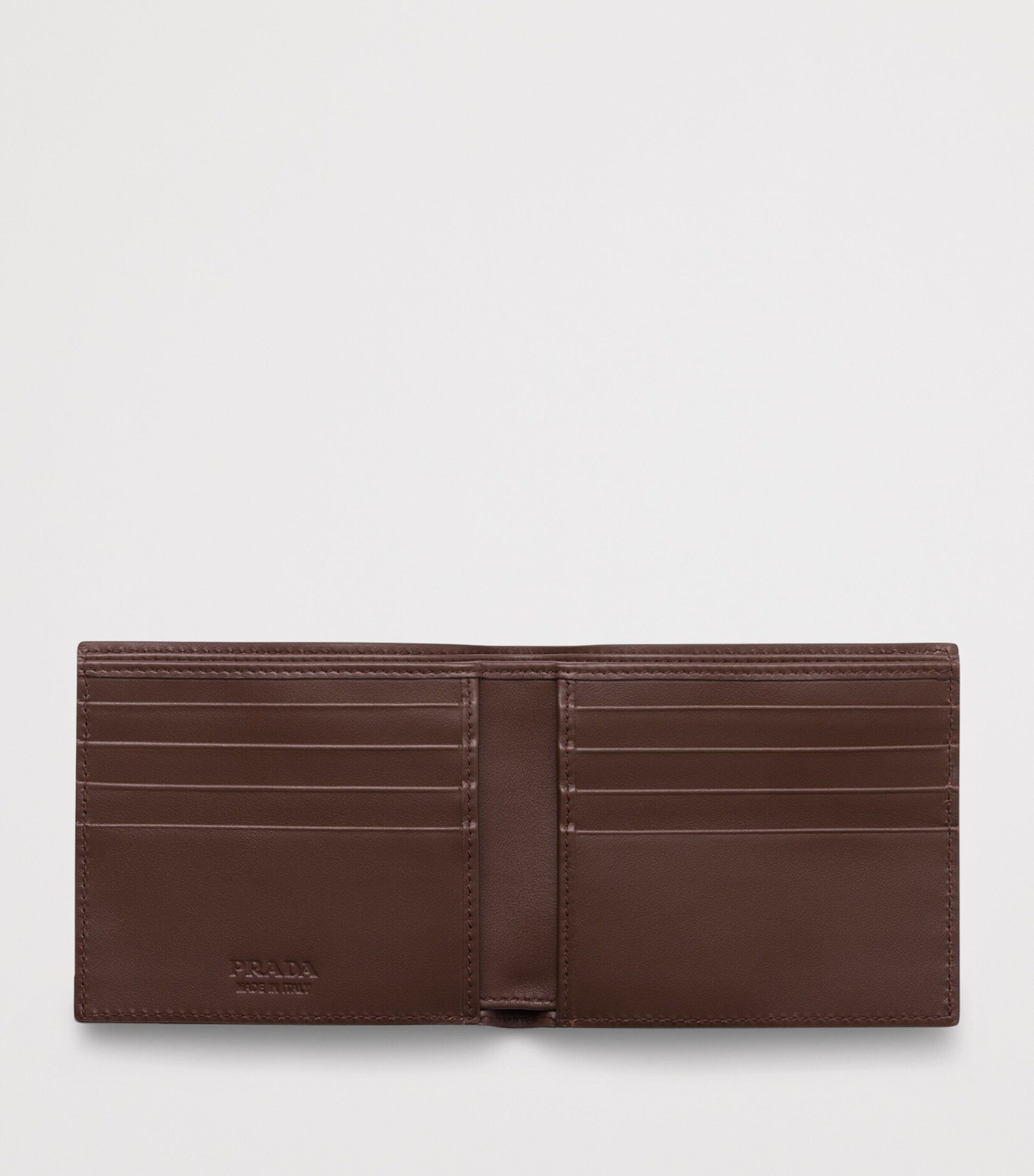 Prada Grained Leather Triangle Wallet