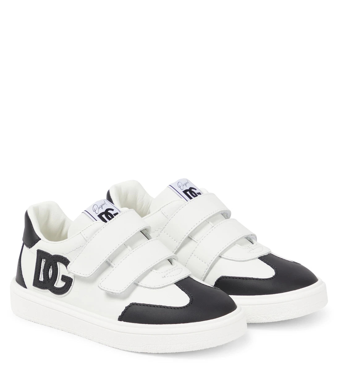 Dolce&Gabbana Kids - حذاء سنيكرز جلد DG