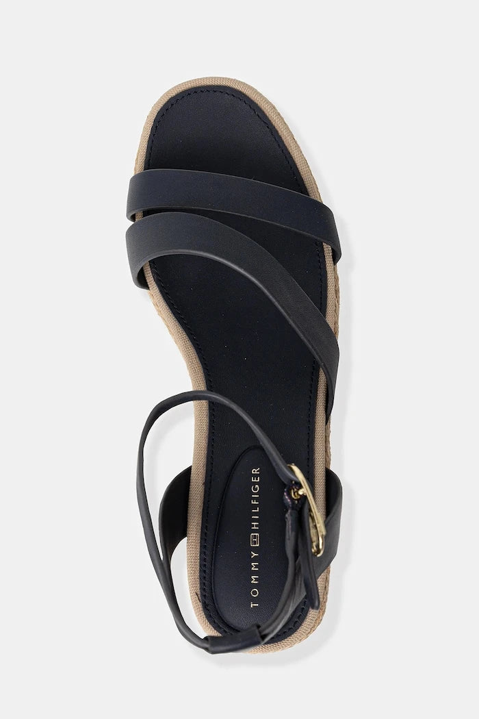 Tommy Hilfiger Anklet Bantlı Deri Platform Sandalet