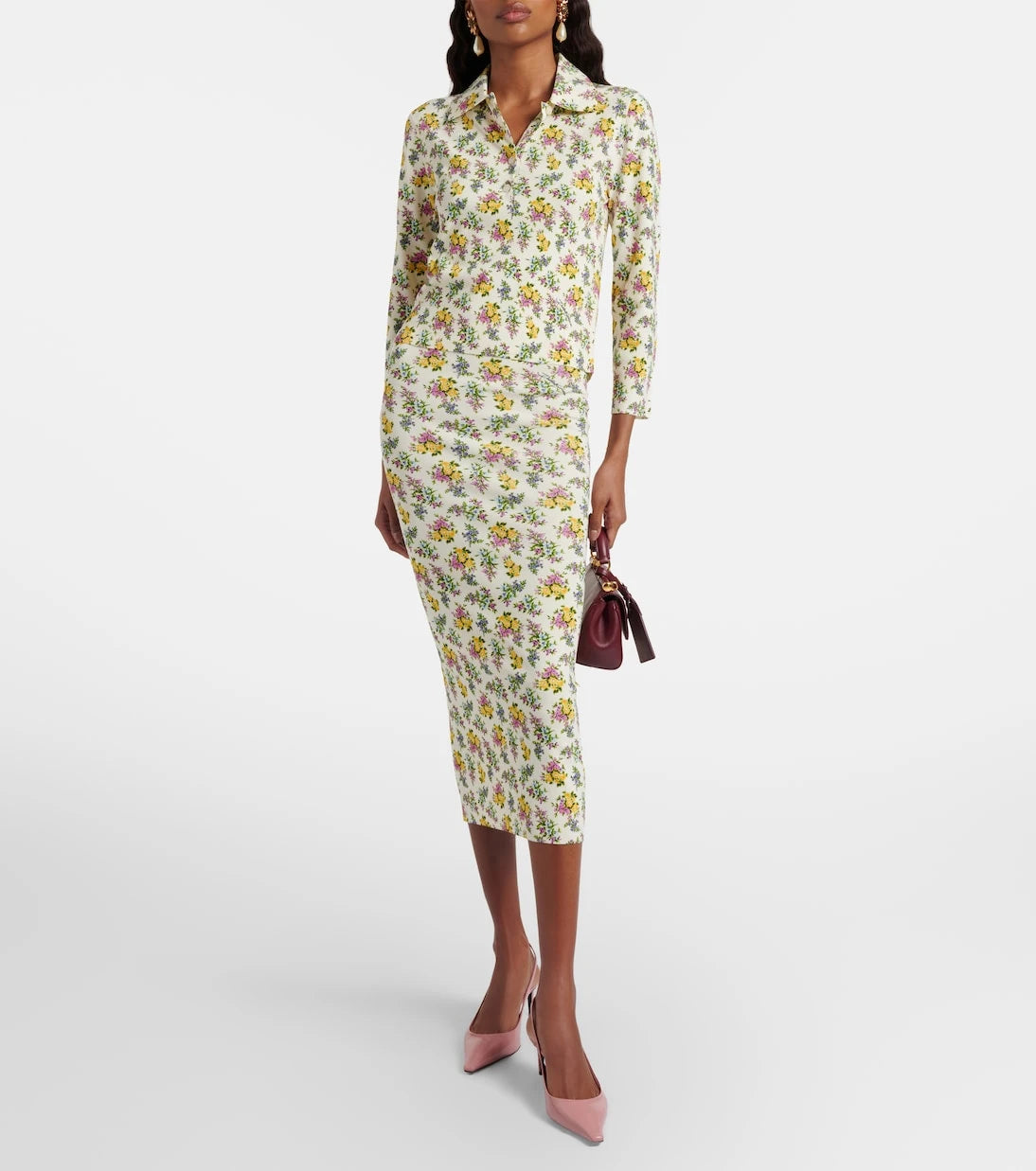 Dolce&Gabbana - Floral polo shirt