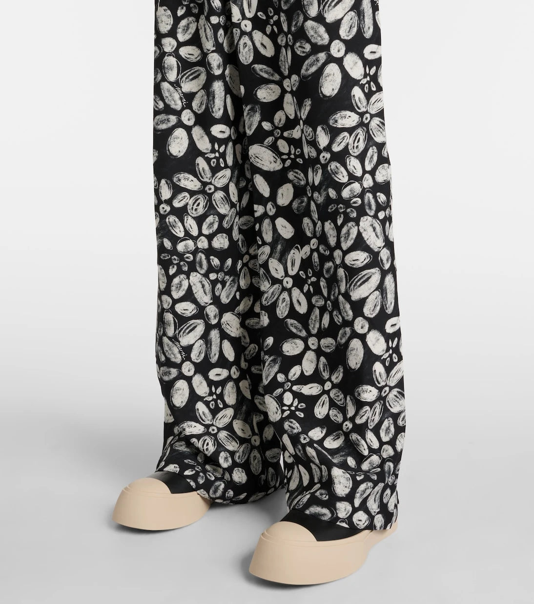 Marni - Printed wide-leg pants