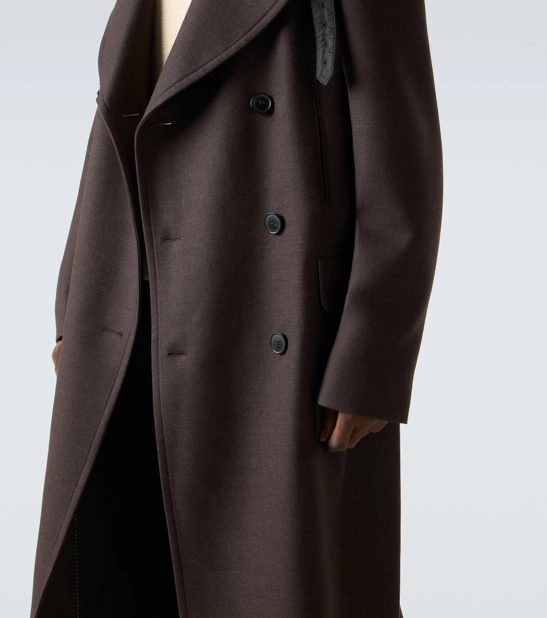 Dries Van Noten - Double-breasted wool-blend coat