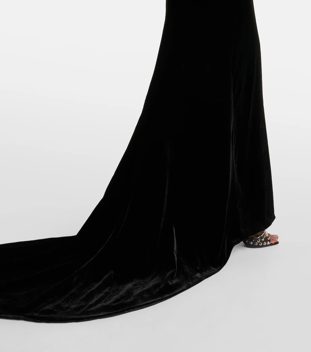 Alessandra Rich - Bow-detail velvet gown