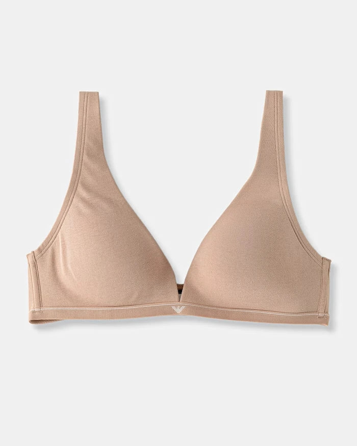 Emporio Armani Underwear pamuk ve elastan derin dekolteli sütyen