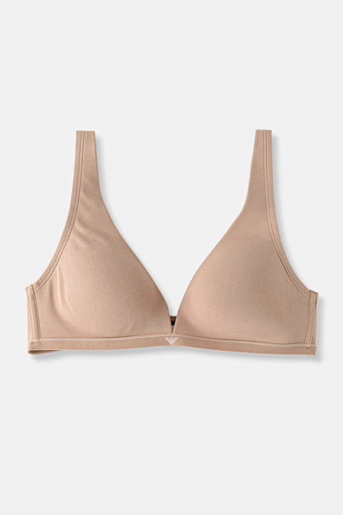 Emporio Armani Underwear pamuk ve elastan derin dekolteli sütyen