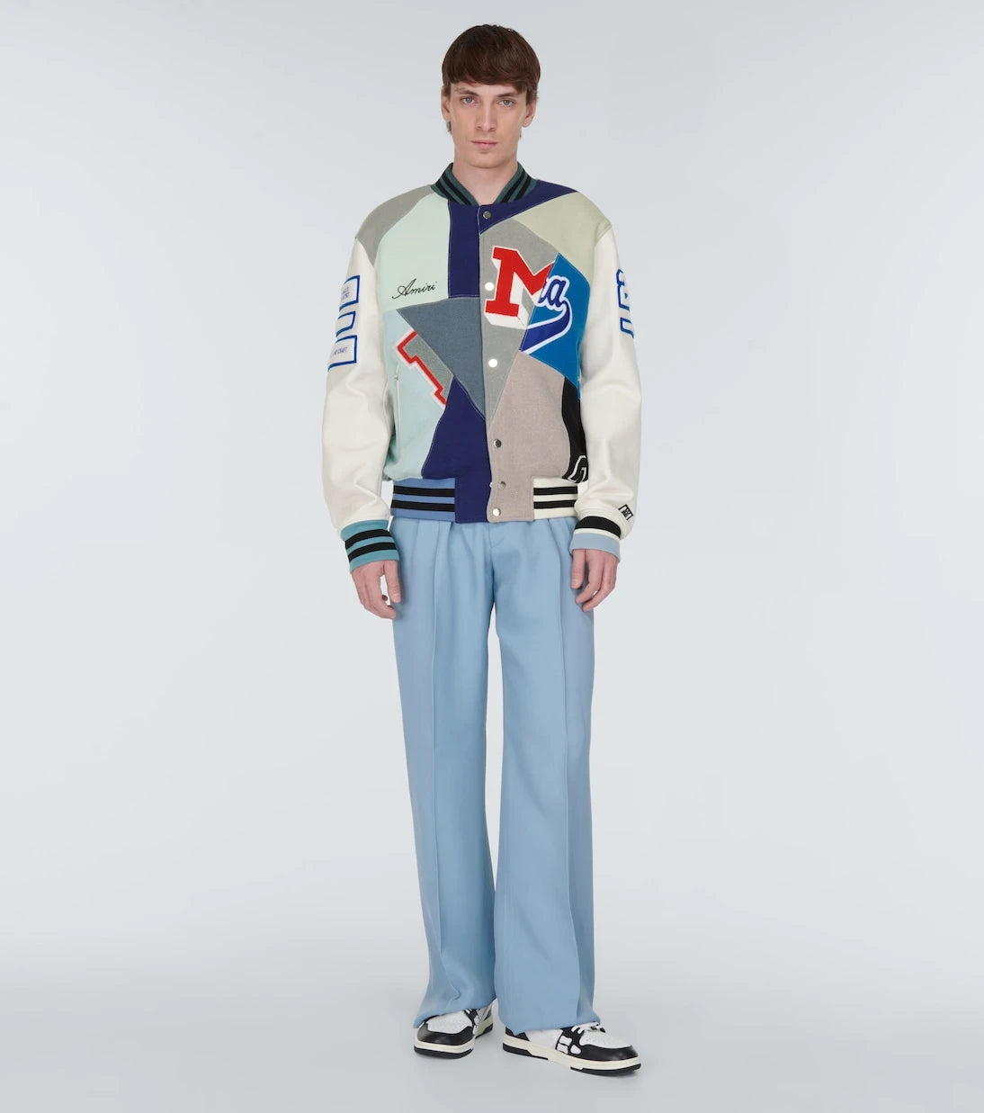 Amiri - Wide-leg twill pants