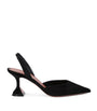 Black Suede Holli Slingback Pumps 70