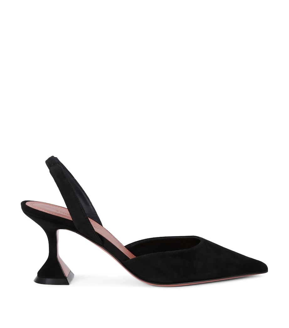 Black Suede Holli Slingback Pumps 70