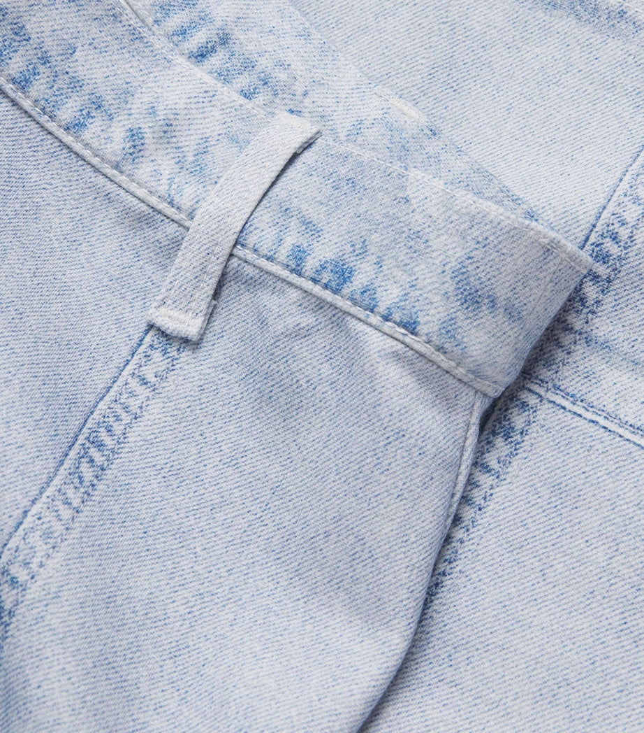 Blue Miramar Midi Pencil Skirt