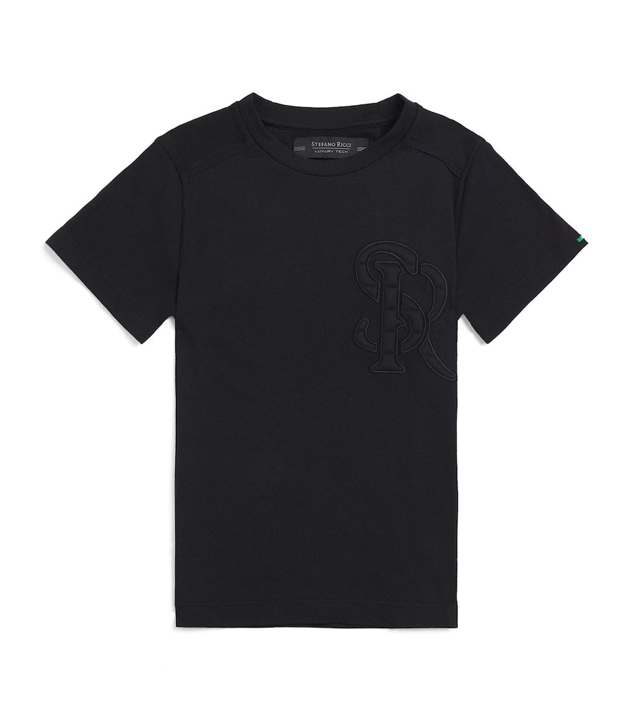 Stefano Ricci Kids Cotton-Blend Logo T-Shirt (4-16 Years)