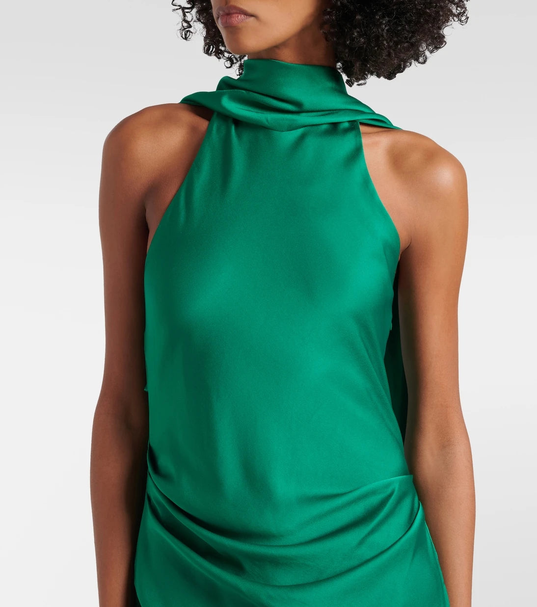 Simkhai - Monica asymmetric satin midi dress