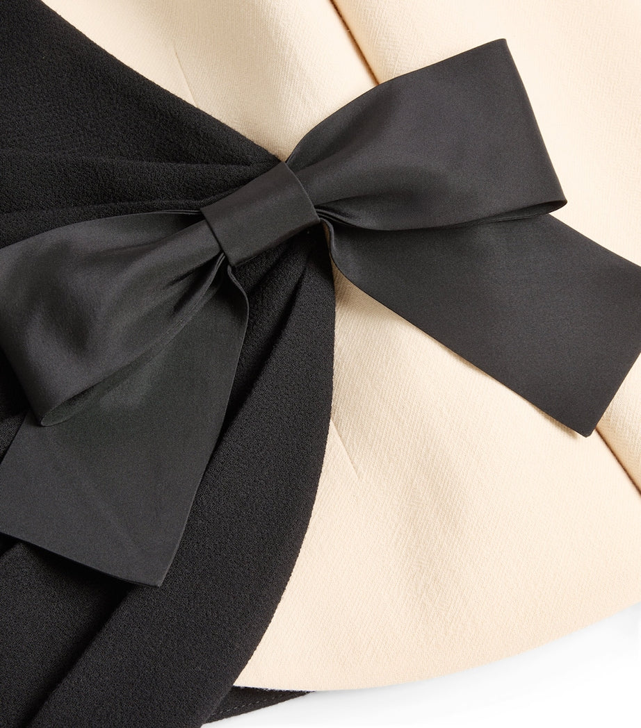 Valentino Black Virgin Wool Bow Blazer