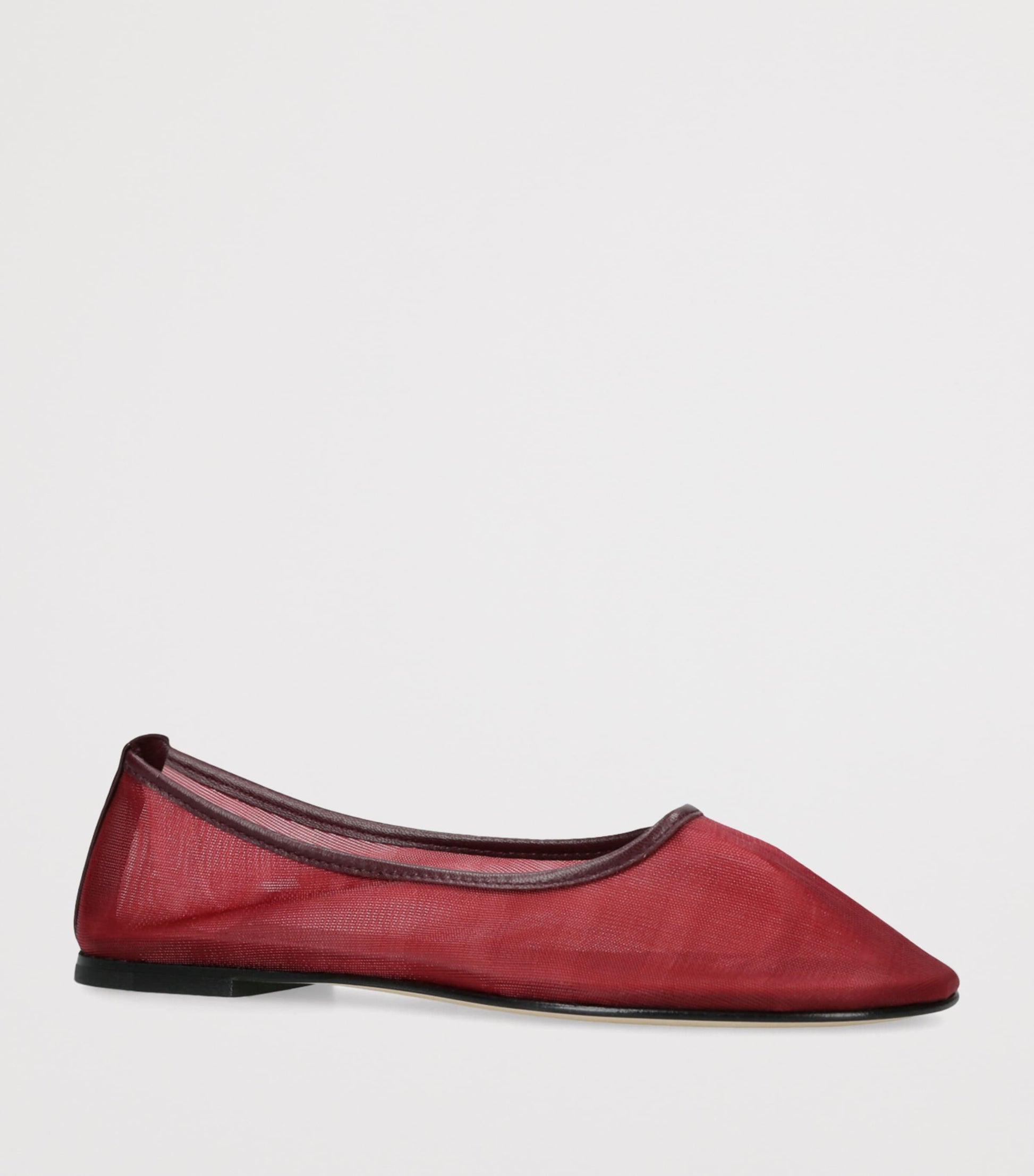 Dear Frances Burgundy Balla Mesh Ballet Flats