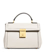 Demellier Ivory Leather Paris Top-Handle Bag