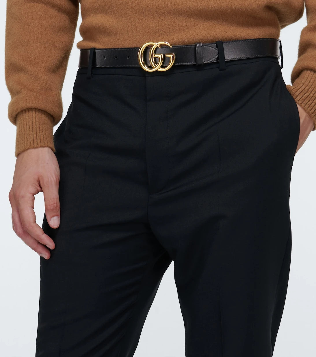 غوتشي - حزام جلد GG Marmont