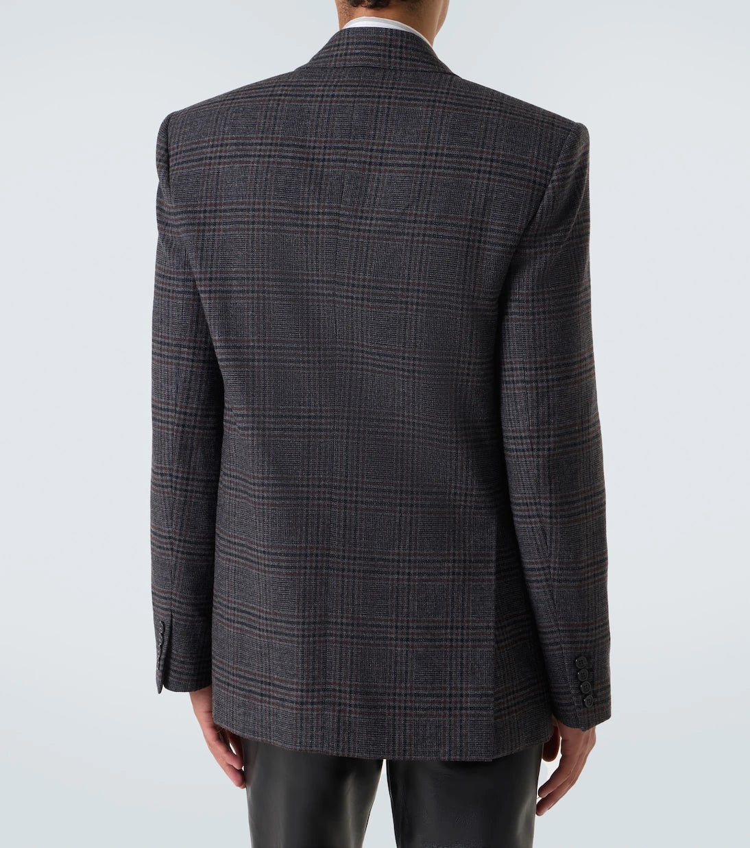 Saint Laurent - Checked wool and cashmere blazer