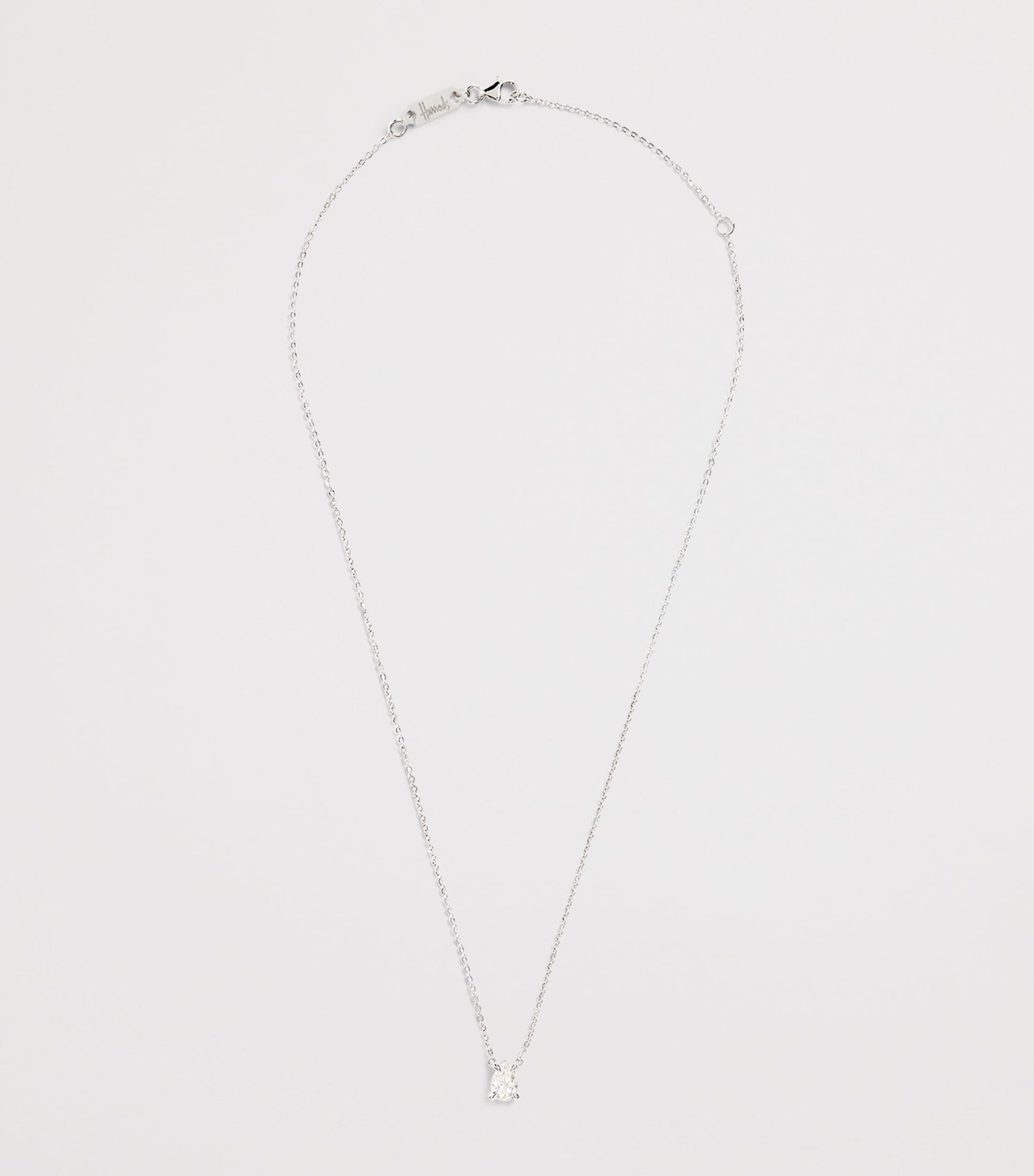 White Gold and Diamond Pendant Necklace (0.75ct)