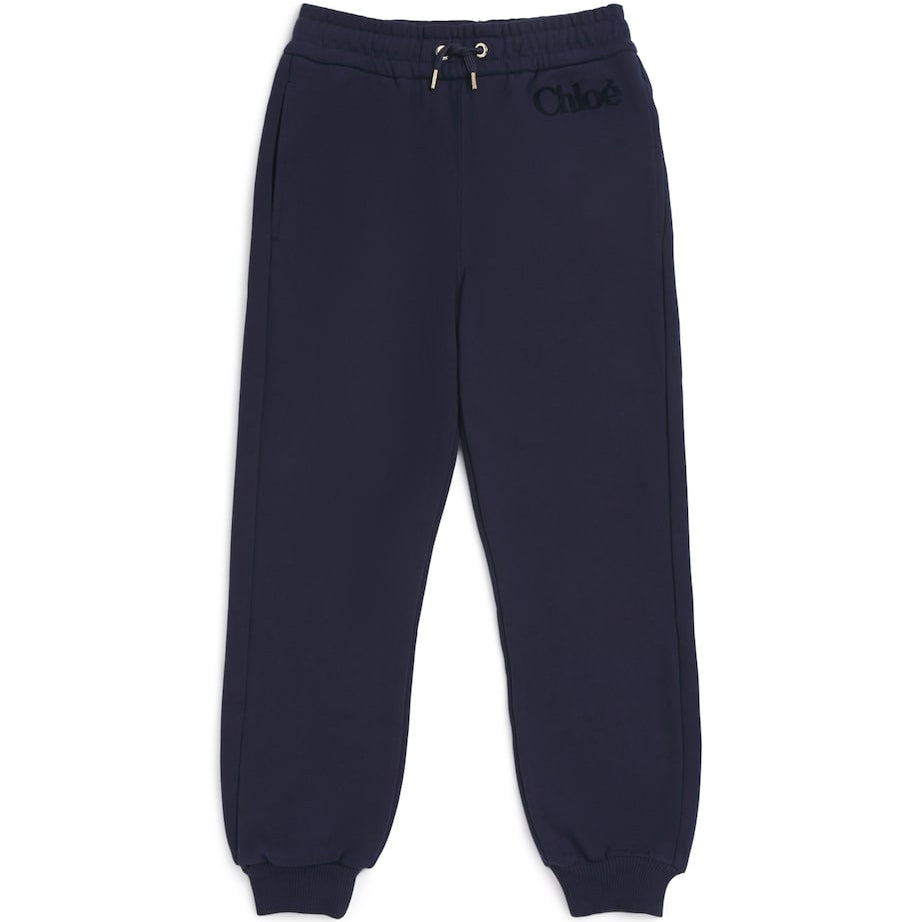 Chloé Kids Cotton Logo Sweatpants (6-12 Years)