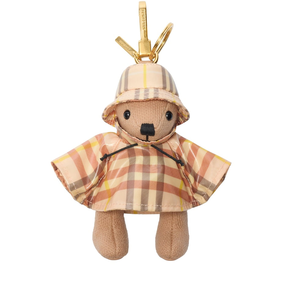 Beige Wool-Cashmere Thomas Bear Keychain