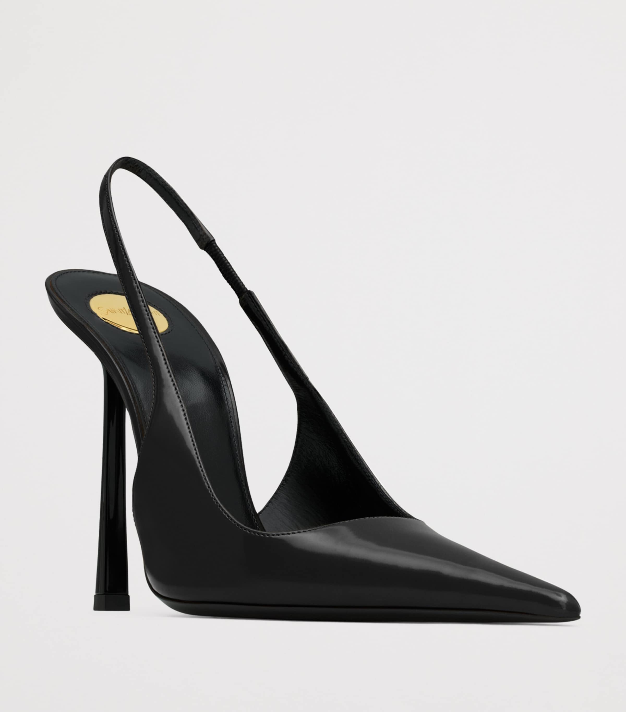 Saint Laurent Black Vendome Slingback Pumps 110