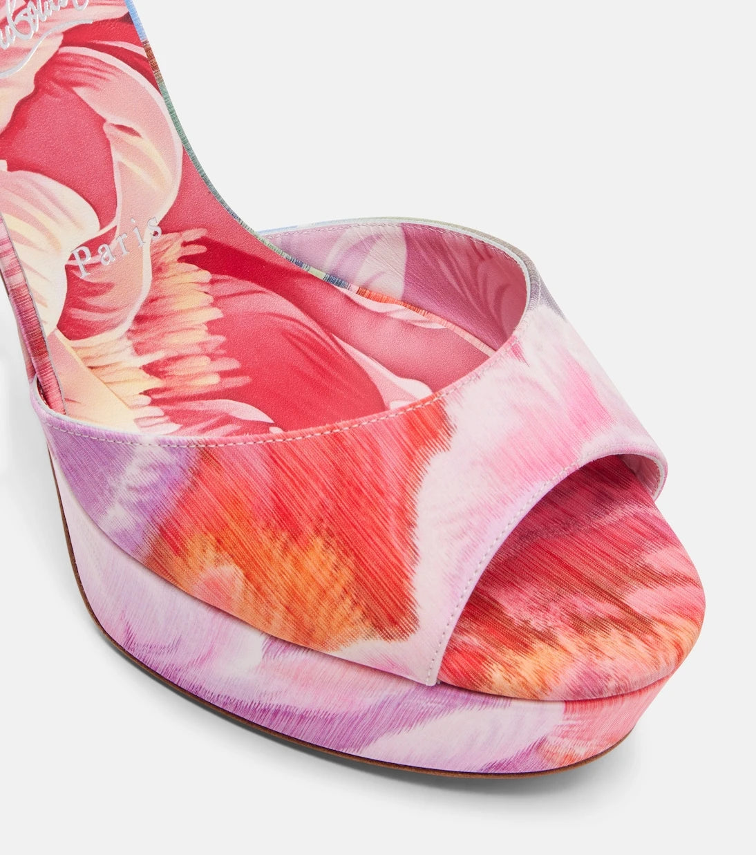 Christian Louboutin - Sandaloo 130 floral platform sandals
