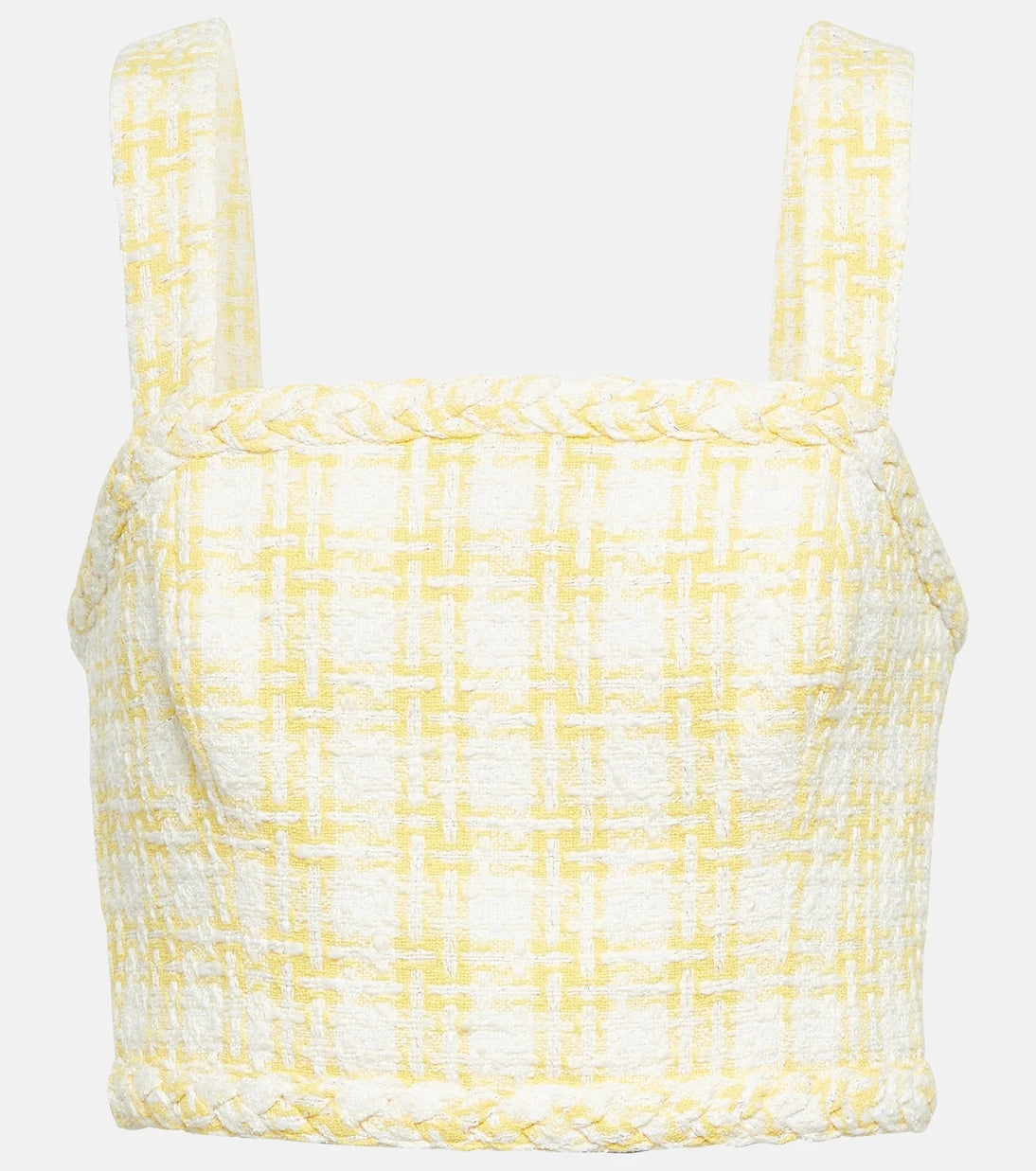 Veronica Beard - Gingham tweed top
