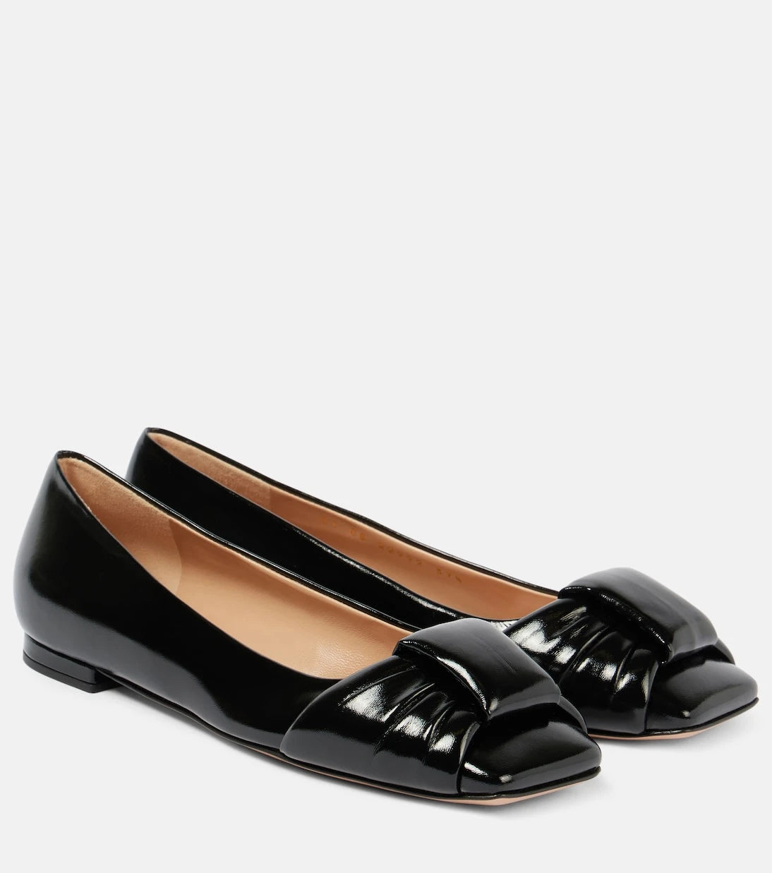 Gianvito Rossi - Paradì bow-detail leather ballet flats