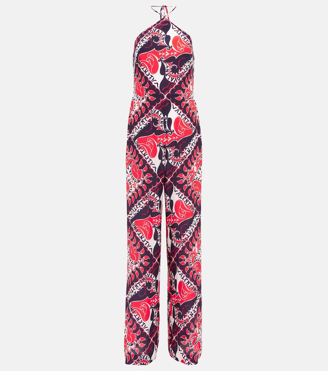 Valentino - Printed silk crêpe de chine jumpsuit