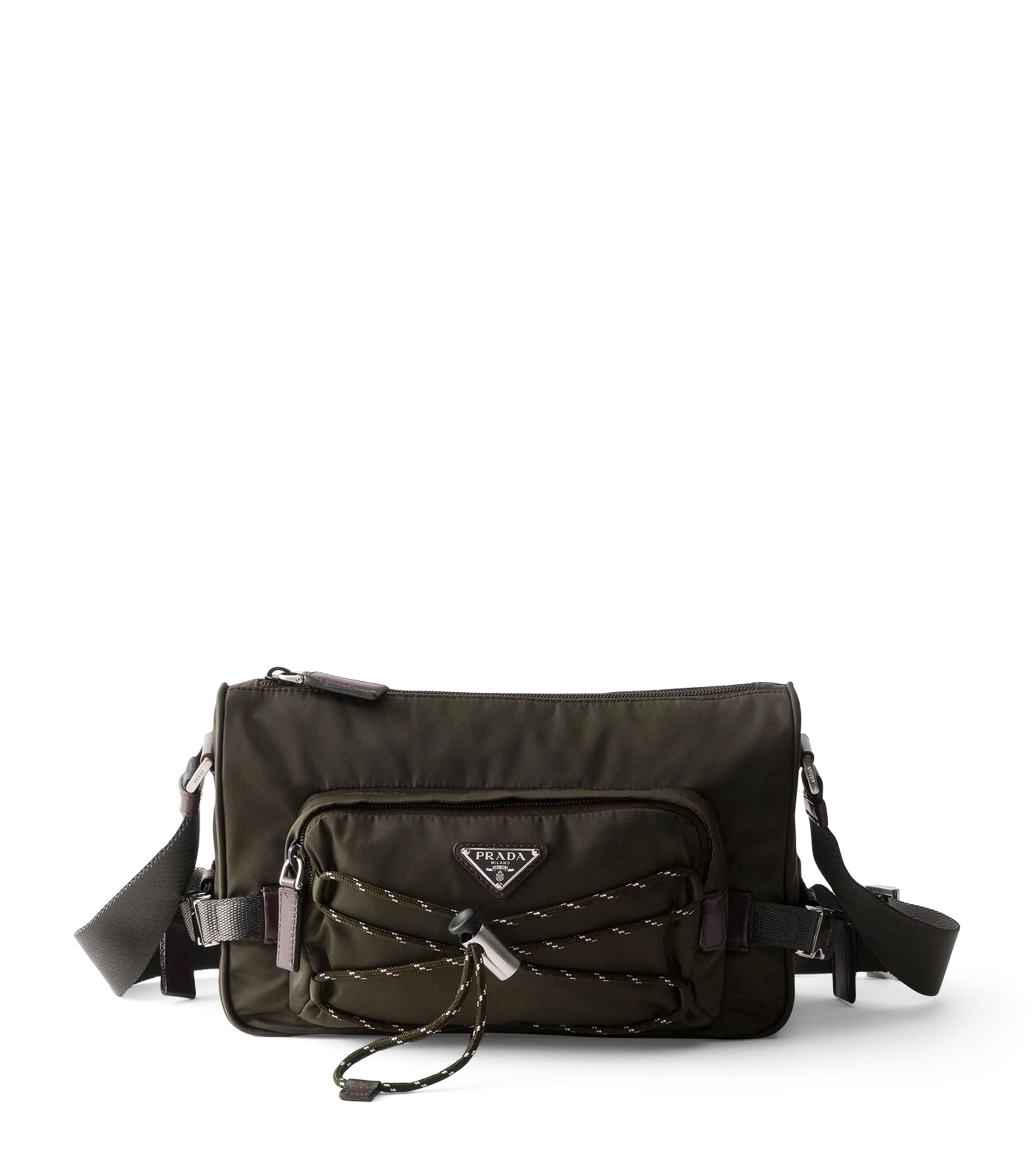Prada Re-Nylon and Leather Shoulder Bag