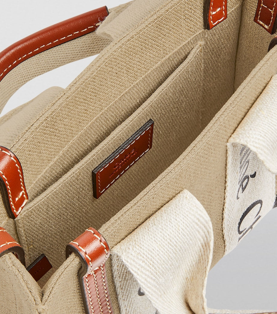 Brown Mini Woody Tote Bag