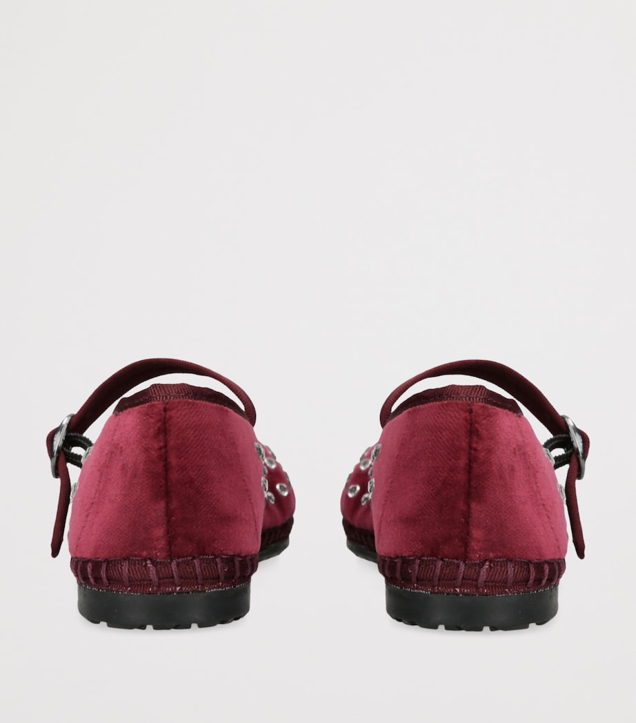 Velvet Mae Ballet Flats WINE