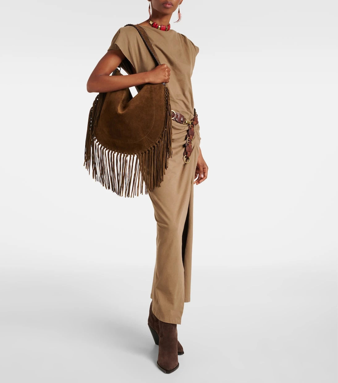 Isabel Marant - Oskan Soft Large suede shoulder bag
