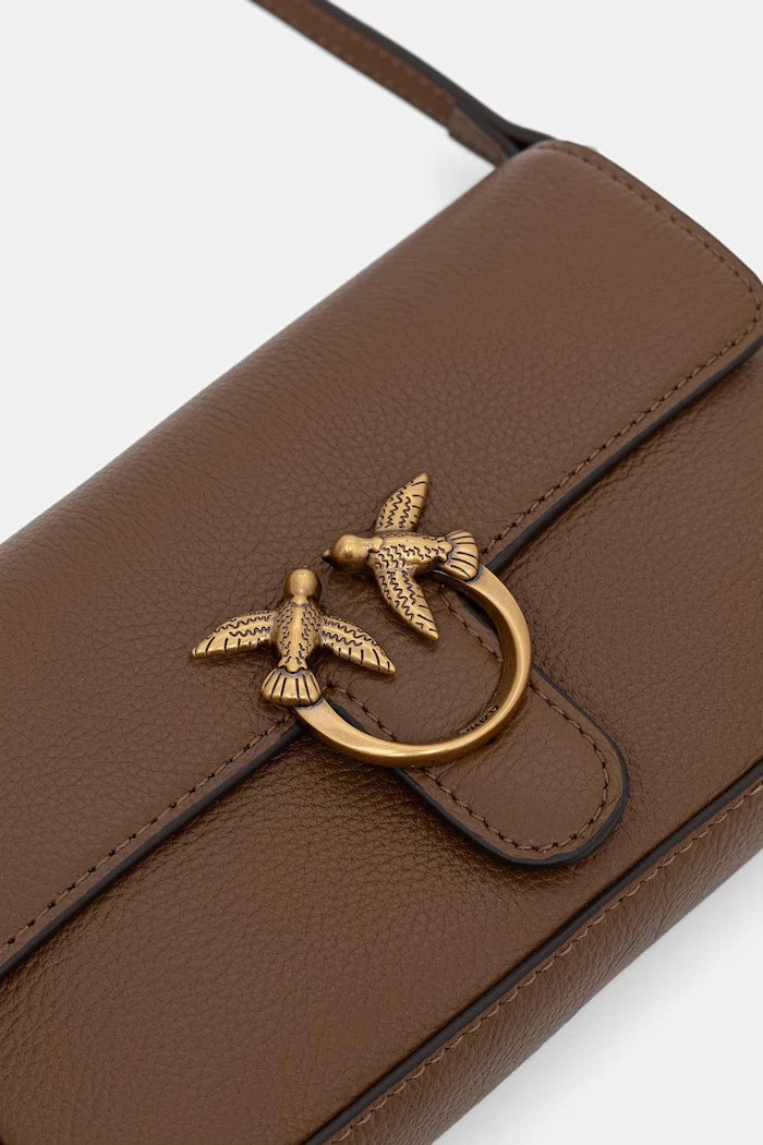 Pinko kadın deri crossbody çanta